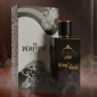 De Perfume Mist Kings Man fragrance bottle with floral design box.